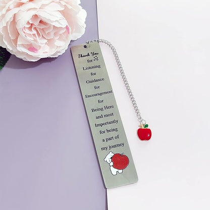 2PC Teacher Bookmarks Teacher's Day Appreciate Gift Man Bookmark Thank You Keepsake Birthday Present Retirement Appreciate Christmas Thanksgiving Women Accessory A Truly Great Teacher is Hard to Find