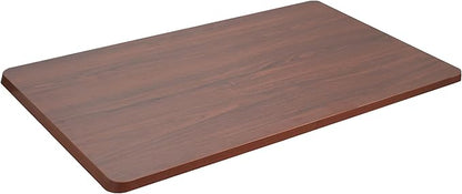 VIVO Universal 48 x 30 inch Solid One-Piece Table Top for Standard and Sit to Stand Height Adjustable Home and Office Desk Frames, Dark Walnut, DESK-TOP48-30D