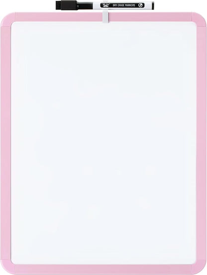 Mr. Pen- Dry Erase Board, 14” x 11” with a Black Dry Erase Marker, Pink Frame, Small White Board Dry Erase, Dry Erase Board Small Dry Erase Board, Magnetic Whiteboard, Small Whiteboard