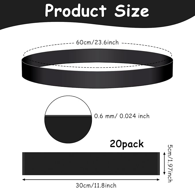 20 Pack Chair Bands for Kids with Fidgety Feet, ADHD Tools for Kids, ROOKEA Sensory Room Must Haves for Adhd Kids Fidget Chair Bands Autism Classroom Must Haves ADHD Tools for Classroom Home Chairs