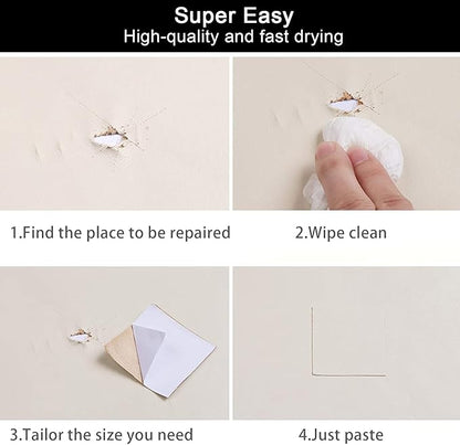 CHEIGHY Leather Repair Patch for Couches Self-Adhesive Leather Repair Tape kit for Furniture Sofa Vinyl Car Seats Couch Chairs Shoes Down Jackets (Beige, 3.9X79 inch)