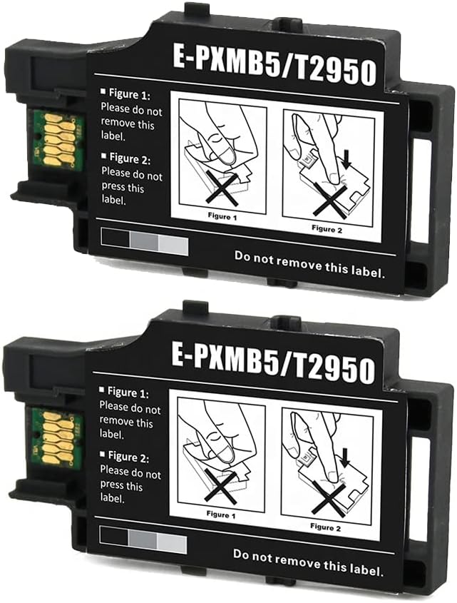 INK+ YOUEXPERT T2950 Maintenance Box T295000 Remanufactured Compatible with Workforce WF-110, EC-C110 Printer, 2 Pack