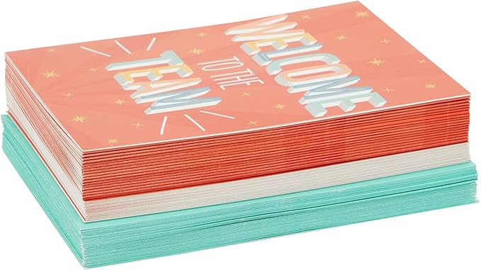 Pipilo Press 36 Pack Blank Welcome to the Team Cards with Envelopes, Employee Appreciation Gifts (5 x 7 In)