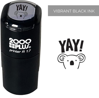 Yay! Koala Stamp / 2000 Plus Self Inking Teacher Stamp/Black Ink for School Worksheets