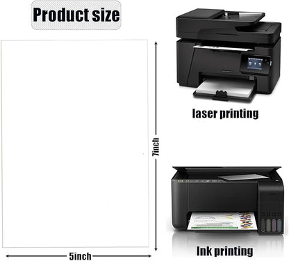 50 Pack 5x7 White Cardstock Paper Blank Thick Heavyweight 92lb Card Stock for Making Invitations cards, Postcards