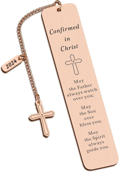 2024 Confirmation Gifts for Teen Girls,Catholic Confirmation Gifts,Bible Verse Bookmarks for Women,Book Marks for Reading Women,Baptism Gifts for Women,Pink Christmas Gifts for Kids Girls