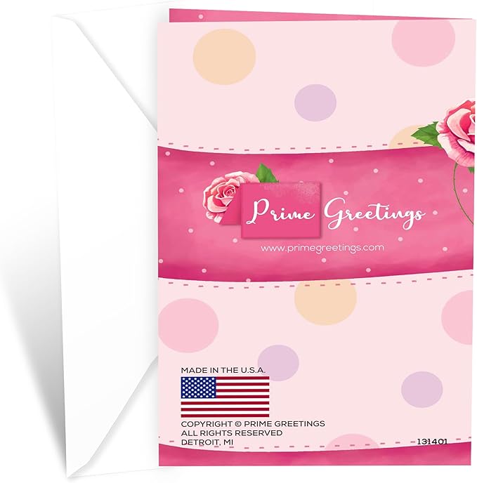 Prime Greetings Religious Birthday Card For Daughter, Made in America, Eco-Friendly, Thick Card Stock with Premium Envelope 5in x 7.75in, Packaged in Protective Mailer