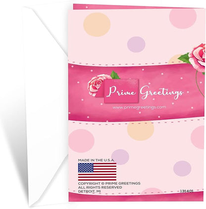 Prime Greetings Religious Birthday Card For Daughter, Made in America, Eco-Friendly, Thick Card Stock with Premium Envelope 5in x 7.75in, Packaged in Protective Mailer
