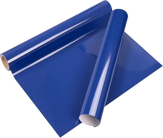 VINYL FROG Heat Transfer Vinyl Roll HTV Vinyl - 12"x5ft Royal Blue Iron on Vinyl for T-Shirts, Heat Press Vinyl for DIY Craft Designs (Royal Blue)