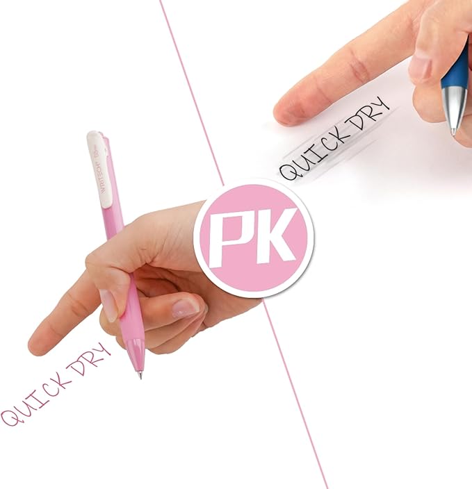 WRITECH Retractable Gel Pens Quick Dry Ink Pens Fine Point 0.5mm 10 Assorted Unique Vintage Colors For Journaling, Drawing, Doodling, and Notetaking (Vintage 2)