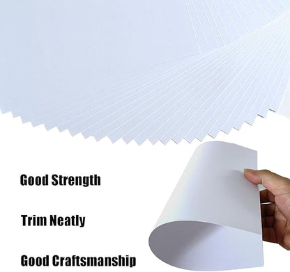 Baisunt 25 Pack 8.5x11 White Cardstock Paper Blank Thick Heavyweight 92lb Card Stock for Making Greeting Cards, Invitations cards, Scrapbook, DIY Craft