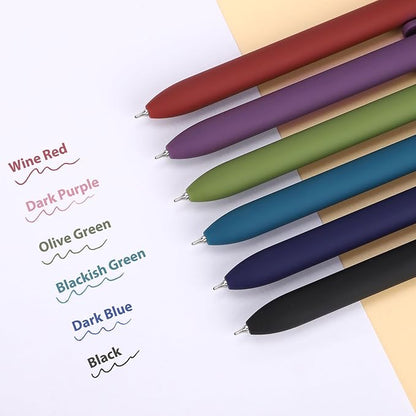 FIOVER Colored Pens, 12 Pack Colorful Gel Pens, Medium Point 0.7mm, Smooth Writing Journaling Supplies Multicolor Ballpoint for Journaling, Drawing, Doodling, and Note Taking(12PCS Aesthetic+Vintage)