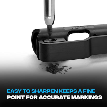 OX Tools ‎Tuff Carbon Marking Pencil Replacement Lead 10-Pack Basic Graphite Lead, 2.88mm lead, OX-P503203