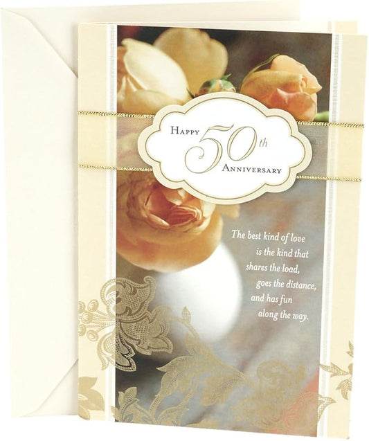 Hallmark 50th Anniversary Card (Roses)