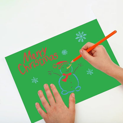 100 Sheets Green Colored Cardstock 8.5” x 11”Paper, 65lb Premium Green Card Stock Printer Paper for Christmas Decorations, Paper Crafting,Invitations,Card Making