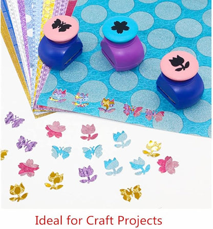 Baisunt 10 Sheets Purple Glitter Cardstock Paper for Graduation Cap DIY Project, Scrapbook, Birthday Wedding Party Decoration 250GSM(12x12 In, Non Adhesive)