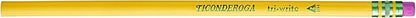 Ticonderoga Tri-Write Triangular Pencils, Wood-Cased #2 HB Soft, Yellow (13856) (Pack of 6, 72 Count Total)