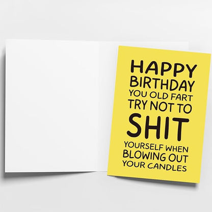Funny Birthday Card & Gifts for Men Husband Boyfriend Him Dad, Happy Bday Card
