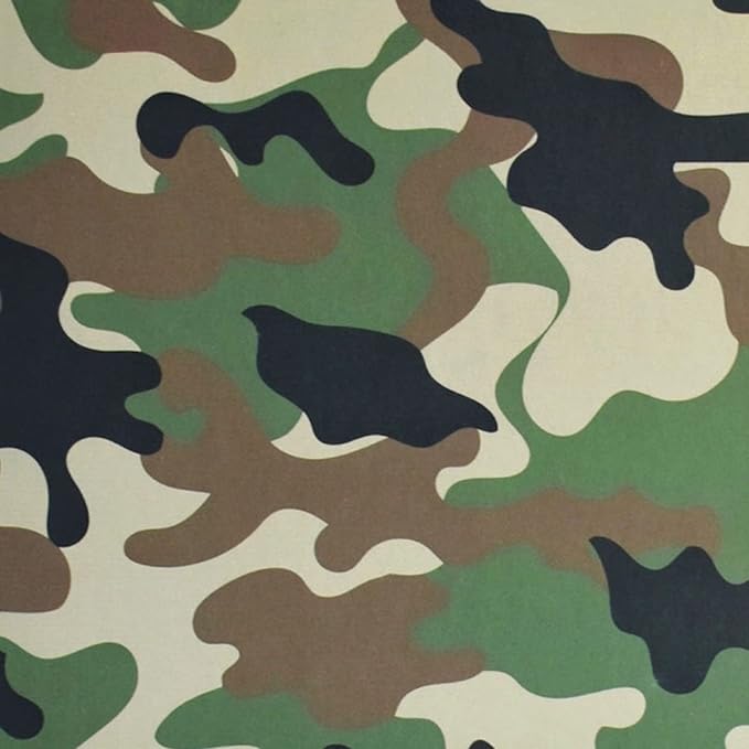 RICCO BELLO Wide Ruled Hardcover Diary Journal School Notebook for Kids, Tweens - Bookmark, Band Closure, Storage Pocket, 5.7 x 8.4 Inches, 192 Pages, (Green Camouflage)