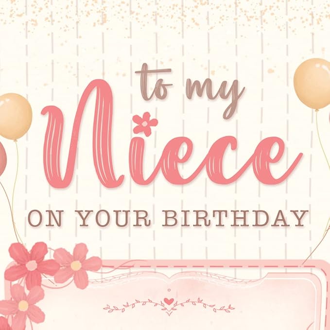 Prime Greetings Birthday Card For Niece, Made in America, Eco-Friendly, Thick Card Stock with Premium Envelope 5in x 7.75in, Packaged in Protective Mailer
