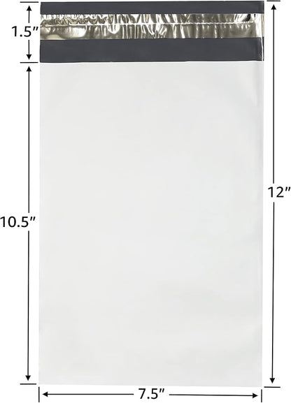 Colored Poly Mailers Pack of: (White, 7.5" x 10.5" pack of 200) Be creative with your packaging with Colored mailers