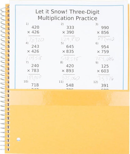 Five Star Spiral Notebook, 1 Subject, Wide Ruled Paper, 10-1/2" x 8", 100 Sheets, Assorted Colors, Color Will Vary, Office Product , 1 Count (05200)