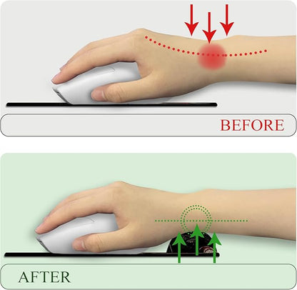 Mushroom Mouse Pad with Wrist Rest, Ergonomic Mouse Pad Wrist Support with Non-Slip Pain Relief PU Base, Funny Gaming Computer Mousepad, Cute Office Supplies Home Desk Accessories Decor