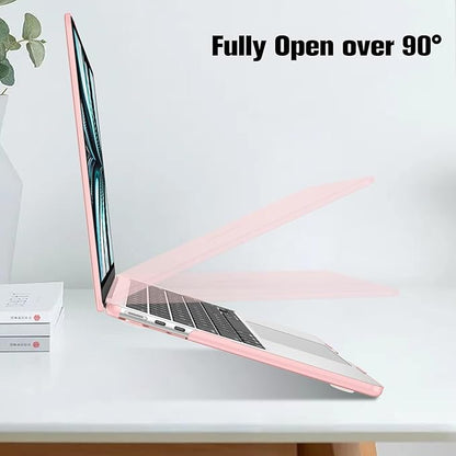 Fintie Case for MacBook Air 13.6 Inch A3113 A2681 (2022 2023 2024 Release) - Snap On Hard Shell Cover for MacBook Air 13.6" M2 M3 Chip with Liquid Retina Display and Touch ID (Crystal Pink)