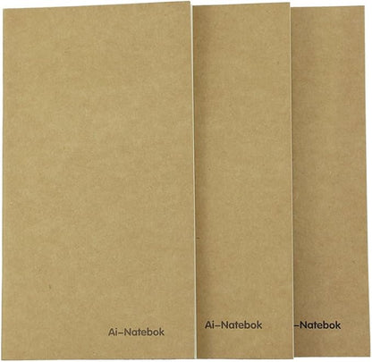 Travelers Notebook Inserts Lined Paper, Refill for Travel Journal, 7.5 X4 Inch - Set of 3-240 Pages, Supply by ai-natebok