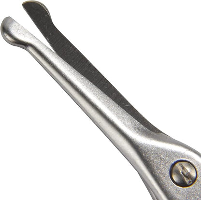 Stork Bird Rounded Safety Tip Embroidery Craft Stainless Steel Crane Scissors - White - 6 Pairs