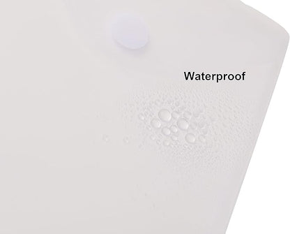 6’’ x 9’’ Vertical Clear Plastic Envelopes Receipt Stickers File Storage 30 Pack Hook Loop Closure