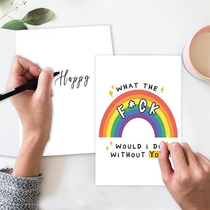 Funny Thank You Card for Best Friend, Friendship Card, Happy Thank You Card for Coworker Appreciation Card for Boss Teacher Friend Doctor