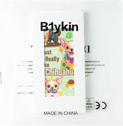 B1ykin Sticky Notes Set - Cartoon Theme Cute Self-Stick Notes Pad Teacher Appreciation Gifts， Self-Adhesive Writing Memo Pages Sticky to Do Notepad for Kids Employee School Office (Chihuahua)