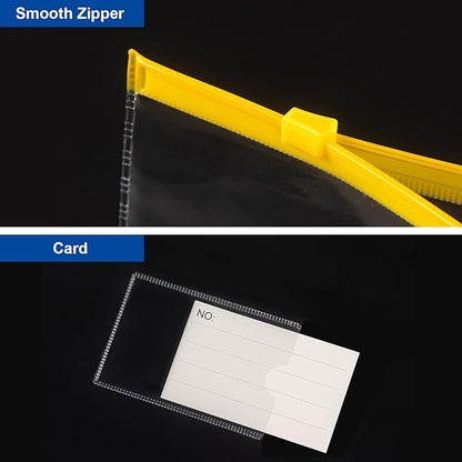 Tamaki 10 Pack Plastic Envelope Poly Zip Envelop Plastic Envelopes Files Zipper Folders, A4 Size, Letter Size, for School Office Supplies, 10 Color (13x9.5)