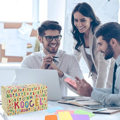 Koogel 1080 Pcs Colored Index Cards, 6 Kinds Colored Notecards Index Cards Flash Cards Blank for School Learning Memory Recipe Cards Child 's Game