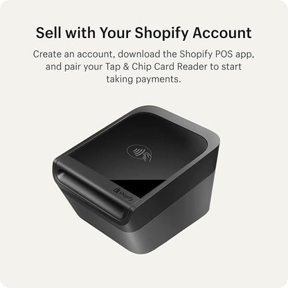 Tap & Chip Card Reader with Dock - POS Countertop Wireless Credit Card Reader Device + Holder Stand - Contactless Payment Point of Sale Station for Retail, Small Business