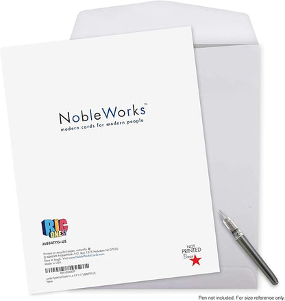 NobleWorks - Coach Thank You Greeting Card with Envelope Group, Coworker, Gang (Big 8.5 x 11 Inch) Big Thanks From The TeamJ6884TYG-US