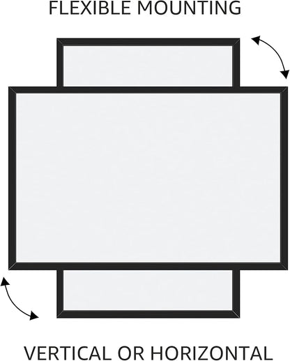 Amazon Basics Magnetic Dry Erase Whiteboard, 35"W x 23"H, Black Wooden Frame