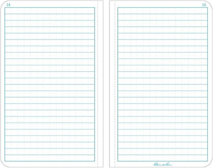 Rite in the Rain Weatherproof Hard Cover Notebook, 4 1/4" x 6 3/4", Yellow Cover, Universal Pattern (No. 370F-M)