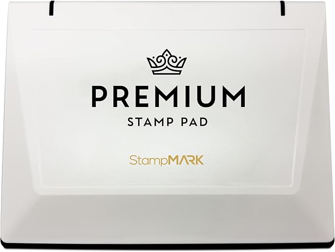 Premium Stamp Pad Extra Large Size 6" x 8" - for Traditional Rubber Stamps - Felt Pad Crimson Red Color