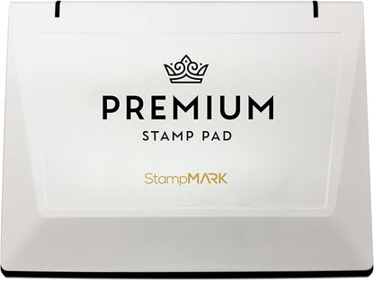 Premium Stamp Pad Extra Large Size 6" x 8" - for Traditional Rubber Stamps - Felt Pad Blue Color