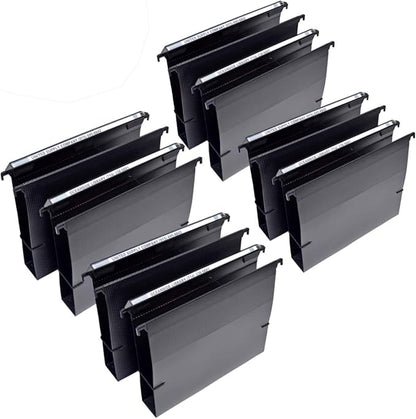 Ultimate Office MagniFile Extra-Capacity Hanging File Folders, 2" Box-Bottom, Letter Size, Feature Wrap-Around Bungee Security Cord (Set of 8)