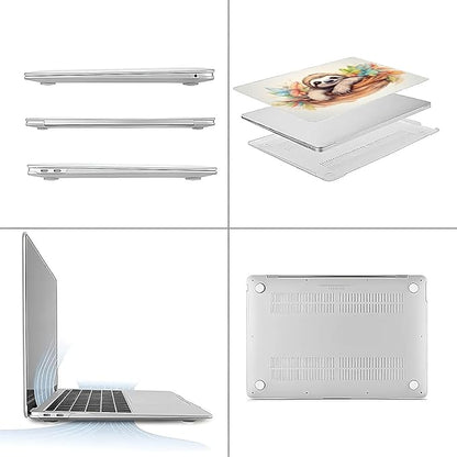 Compatible with 16.2 Inch MacBook Pro 2485/A2780, Cute Sloth Hard Plastic Shell Cover Case