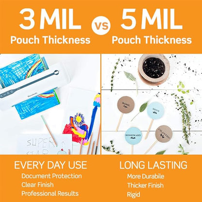 Scotch Self-Sealing Laminating Pouches, 25 Pack, Business Card Size, Great for Gift Tags