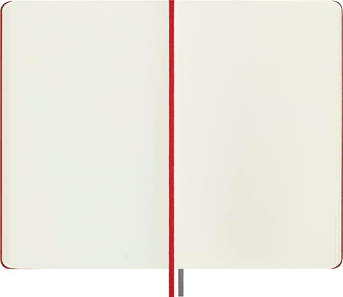 Moleskine Classic Expanded Notebook, Hard Cover, Large (5" x 8.25") Plain/Blank, Red, 400 Pages