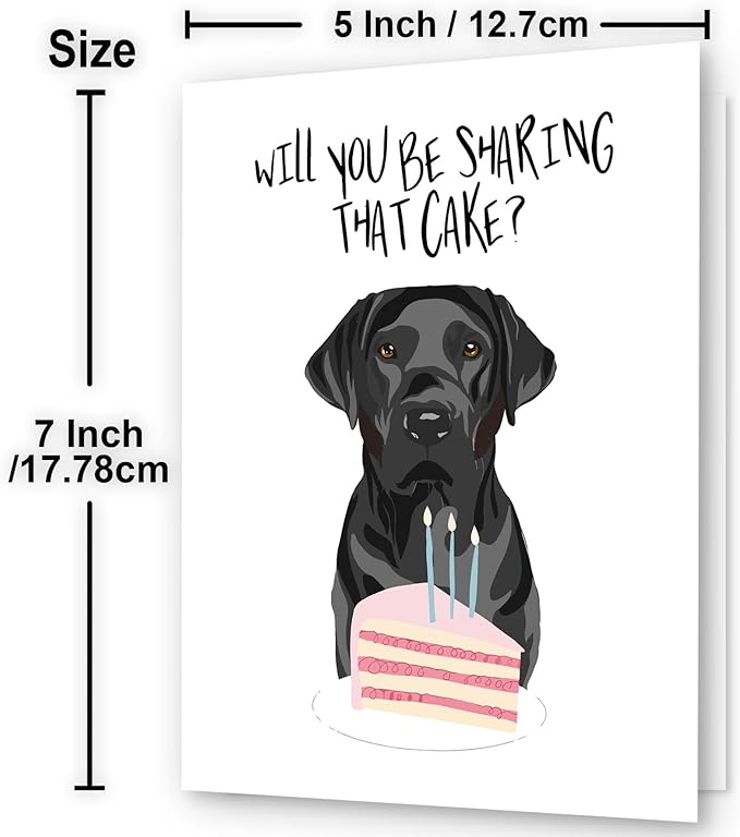 Hqulpr-1pc Funny Dog Birthday Card, Funny Birthday Cards For Dog Lovers, Birthday Card From Dog,Funny Birthday Cards For Men, Women, Husband, Son, Dad, Mom, Him, Best Friend, Brother