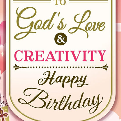 Prime Greetings Religious Birthday Card For Niece, Made in America, Eco-Friendly, Thick Card Stock with Premium Envelope 5in x 7.75in, Packaged in Protective Mailer