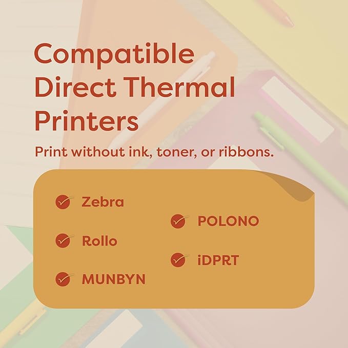 Aegis Adhesives - 2” X 4” Direct Thermal Labels for Shipping & Postage, Perforated & Compatible with Rollo, Zebra, & Other Desktop Label Printers (12 Rolls, 350/Roll)