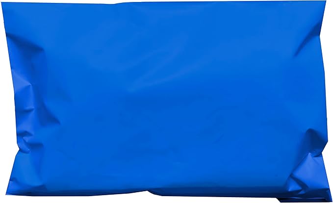 Colored Poly Mailers Pack of: Be creative with your packaging with Colored mailers (Blue, 6" x 9" pack of 200)