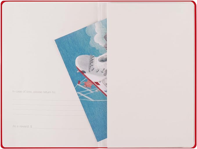 Comix 6 Pack Lined Journal Notebooks for Work, 240 Pages, 5.5"x8.3", Red, Hardcover, A5 Medium College Ruled, Journaling Notebooks for Notes-Taking, Fits for Office School Home